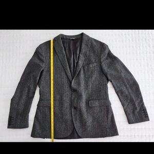 Men's Saks Fifth Avenue 42R Cashmere Blazer Gray